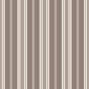 French stripes beige vertical ticking