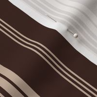 French stripes vertical dark brown