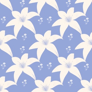 Liliana- dreamy blue fabric