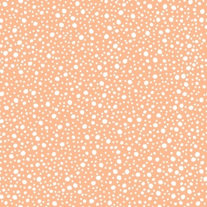 Big Dots in Blush/Peach Fuzz 24x24