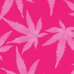 Cannabis-hot pink 2