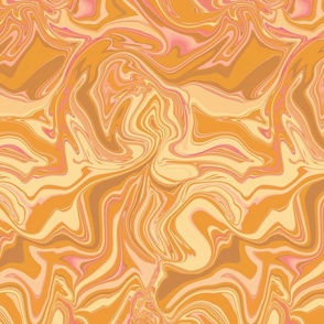 Mod marble burnt orange pink medium scale