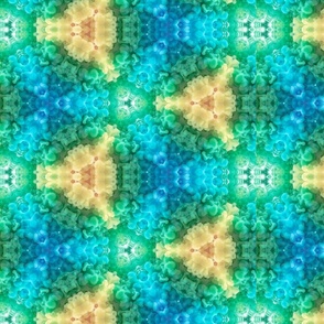 Cool colored kaleidoscope pattern