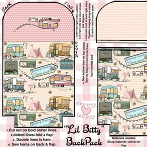 Lil Bitty Backpack - Glamping Camping 