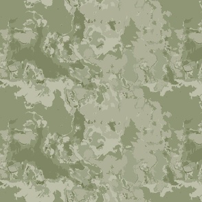 Modern Abstract Watercolor Splotches -Artichoke Green