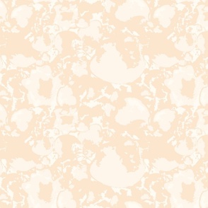 Modern Abstract Watercolor Splotches - Light Apricot Orange