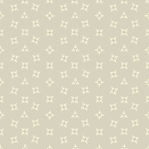 French Country Light Gray Prairie Flowers