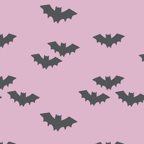 Halloween Bats on Purple_ Medium