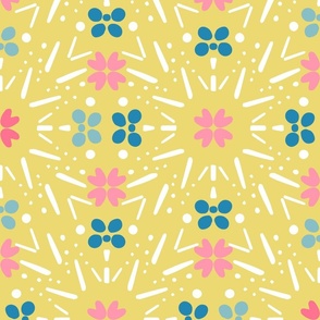 Happy-Retro-Scandinavian-Flowers-in-soft-pink-blue-yellow-white-in-L-large-scale-for-bedding