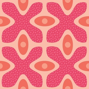 Alien Hippie Boho Blush (spotty abstract pattern)