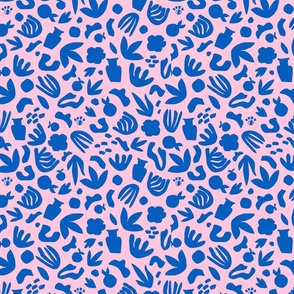 Floral abstract Matisse shapes
