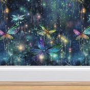 Magical Fantasy Rainbow Fireflies and Dragonflies Fairy Lights