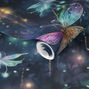 Magical Fantasy Rainbow Fireflies and Dragonflies Fairy Lights