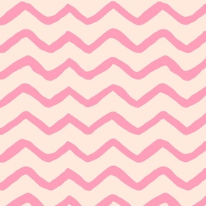 Chevron pink large