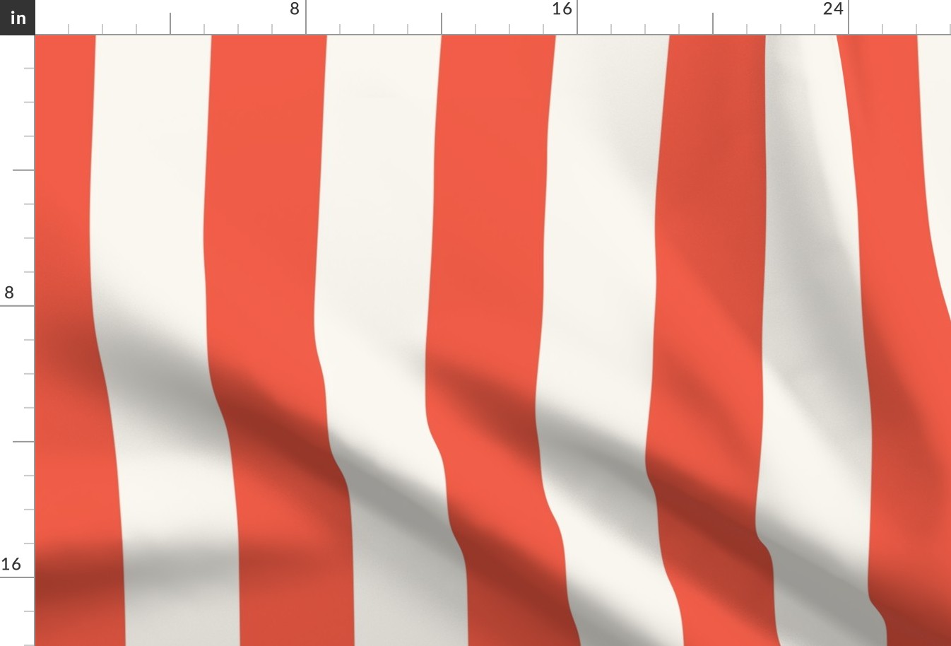 Vertical Cabana Stripe Wide | Red