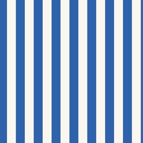 Vertical Cabana Stripe Narrow | Electric Blue