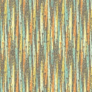 Modern Vertical Striped Painterly Abstract Ikat