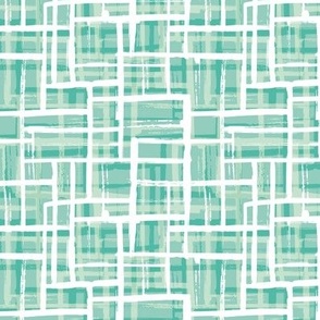  Teal White Weave Effect Texture Grid