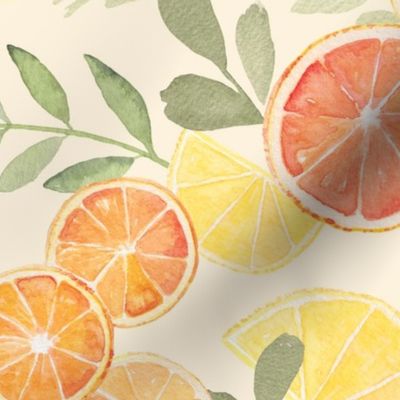 Watercolor Citrus Explosion