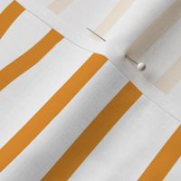 Simple Horizontal Stripes Orange On White