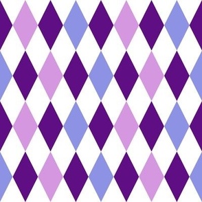 harlequin diamond purple  lavender violet medium