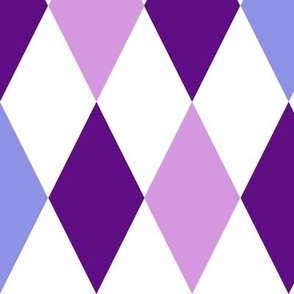 harlequin diamond purple  lavender violet large