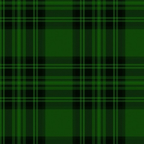 Large Green and Black Christmas Stewart Tartan