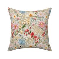 Spring Garden Embroidery Pattern: A Needlework Dream