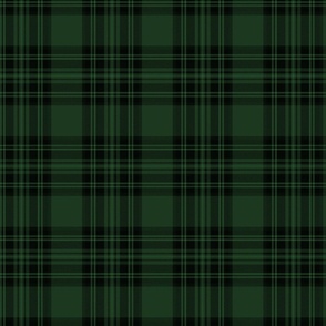 Small  Hunter Green Stewart Christmas Tartan