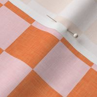  halloween checks - pink/orange - LAD23