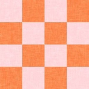  halloween checks - pink/orange - LAD23