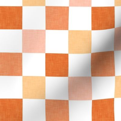 pumpkin fall checks - checkerboard - LAD23