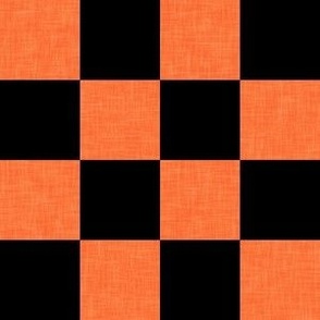 halloween checks - orange/black - LAD23
