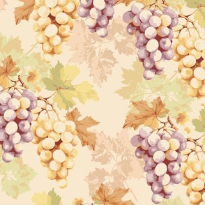 Whimsical Grapes | Cozy  Vineyard wallpaper and home decor