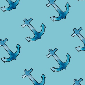 anchor blue pattern