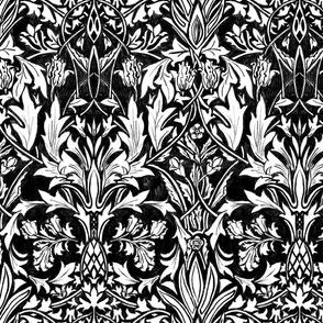 Charleston Floral Black and White