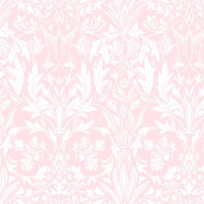 Charleston Floral Pink and White