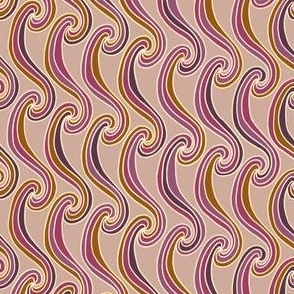 3/5 of a Swirl in 10 Seconds stripes (6") - purple, brown (ST20233S1S)