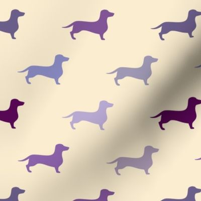 Dachshund - Shades of Purple