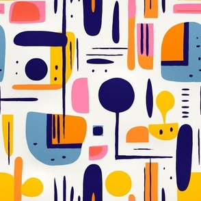 Modern Abstract Shapes Bold