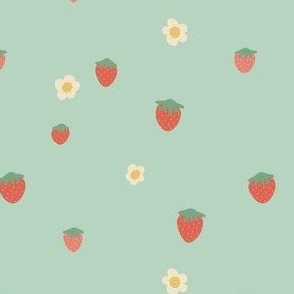 Strawberries on Mint