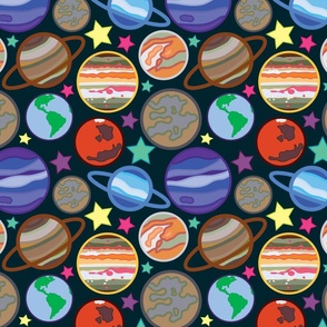 Outer Space Pattern by Courtney Graben