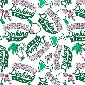 Pickleball Official Dinking Team Pink and Green