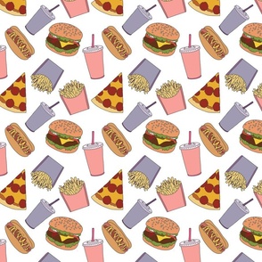 Burgers and Fries Pattern