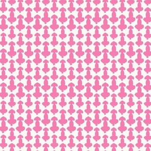 Mini Hot Pink Poodle Print, 15