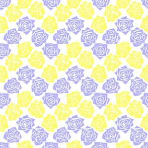 M Colorful Roses – Soft Purple Rose and Yellow Rose on White - Classic Chevron Stripes – ZigZag – Horizontal stripes - Mid Century Modern inspired (MOD) - Vintage – Minimalist Florals - Geometric Floral