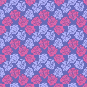M Colorful Colorful Roses – Pastel Puple Rose and Bright Pink Rose on Deep Purple - Classic Chevron Stripes – ZigZag – Horizontal stripes - Mid Century Modern inspired (MOD) - Vintage – Minimal Flowers - Geometric Floral