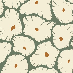 Beige abstract floral (large)