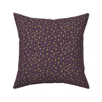 Magical fireflies on dark purple - coordinate for Magical Meadow Collection - medium