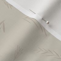 Eggshell white leaves and florals_ soft neutral beige and ivory